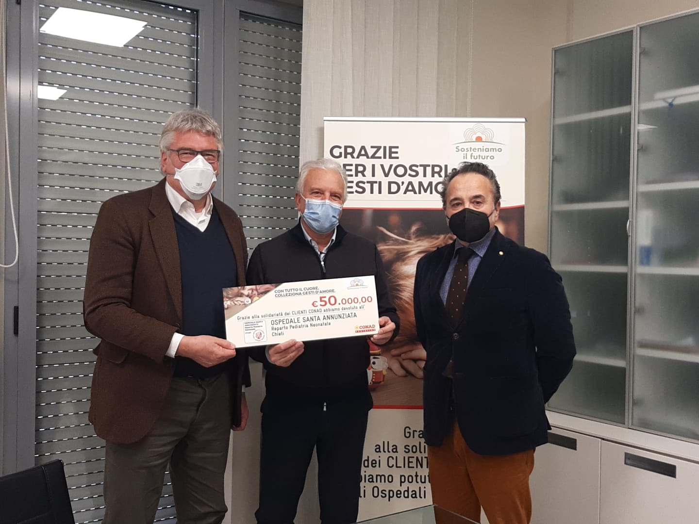 Conad Adriatico dona 50 mila euro alla Neonatologia di Chieti