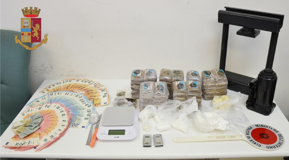 San Salvo, Polizia di Stato arresta un trentenne di Termoli, in auto ingente quantitativo di droga
