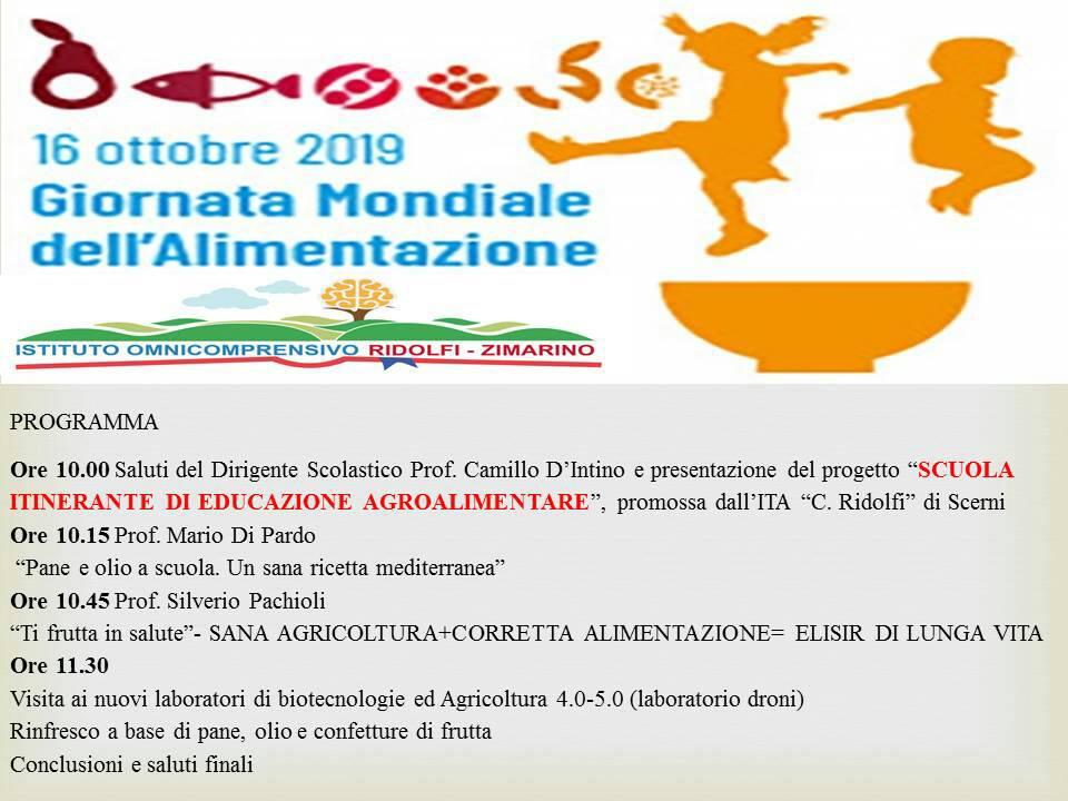 Scerni, Giornata Mondiale dell'Alimentazione