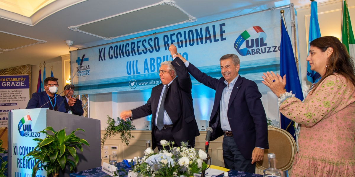 Michele Lombardo rieletto segretario generale della Uil Abruzzo