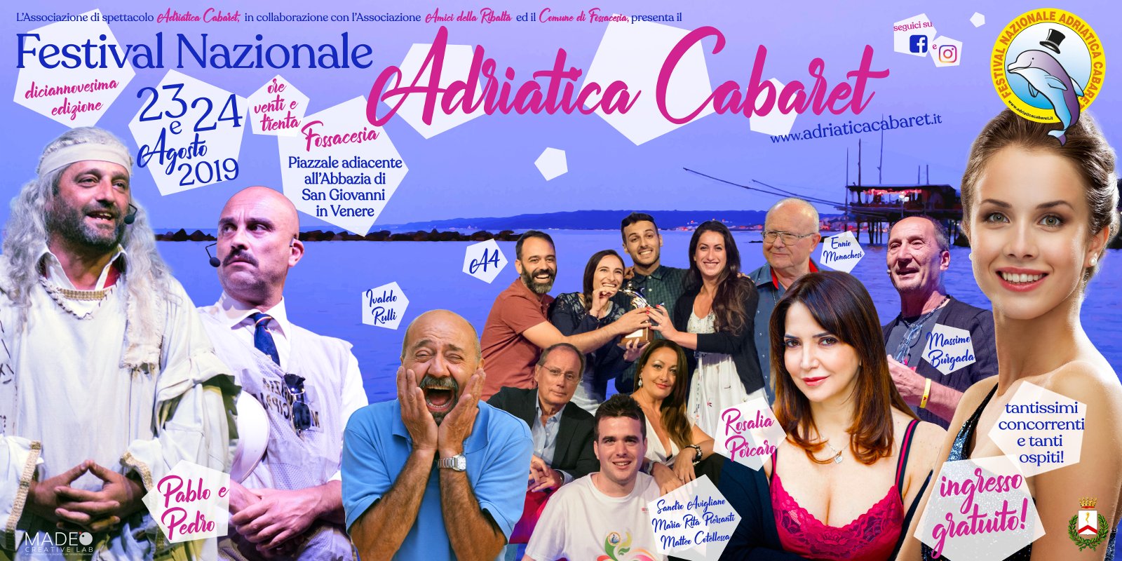 Chiude con il tutto esaurito la XIX edizione del Festival Nazionale Adriatica Cabaret