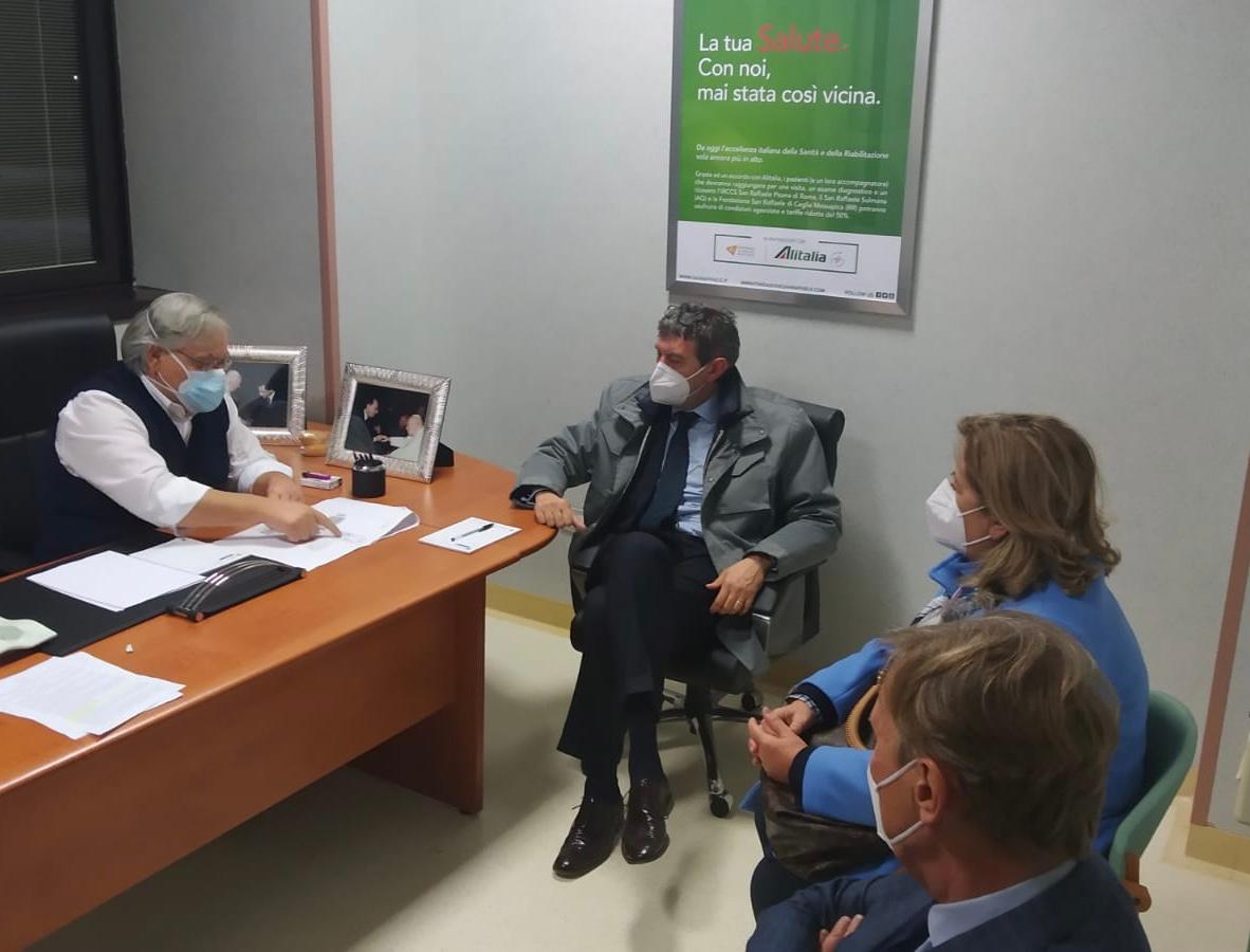 Coronavirus, Marsilio: 46 posti letto alla clinica San Raffaele di Sulmona pronti entro mercoledì