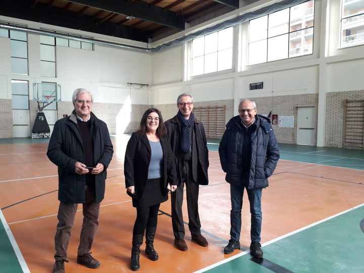 Lanciano, dopo 3 mesi di lavori riaperta la palestra della Scuola media D'Annunzio 