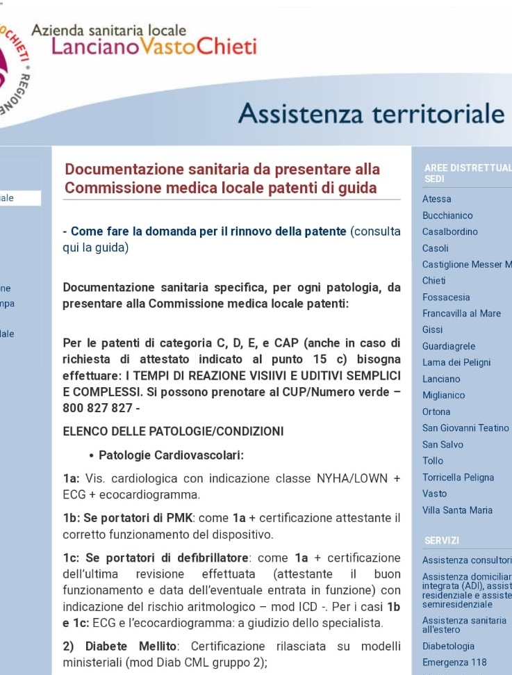 Patenti per disabili, accordo Asl-Aci