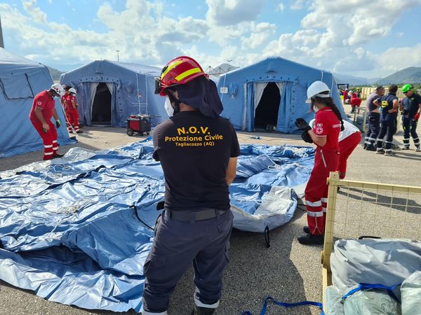 Protezione Civile Abruzzo in prima fila per l'assistenza ai profughi Afghani 