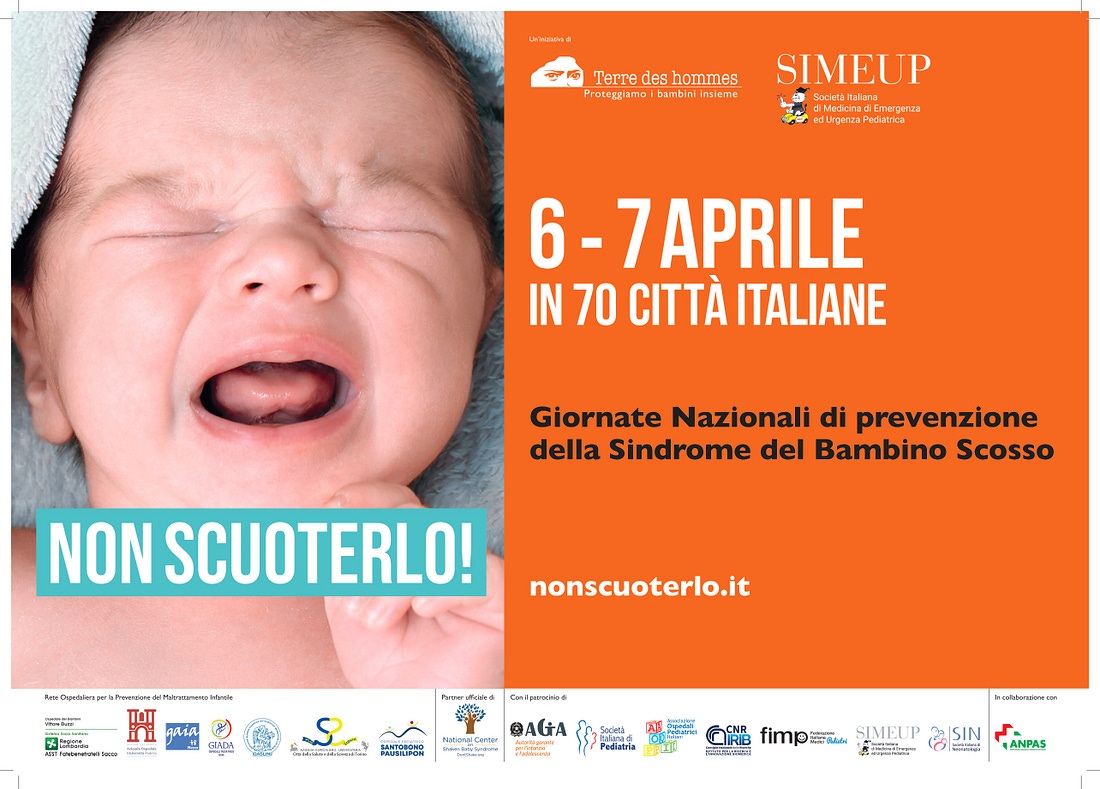 Giornate nazionali di prevenzione della sindrome del bambino scosso: incontri a Chieti e Vasto il 6 e 9 aprile 2025