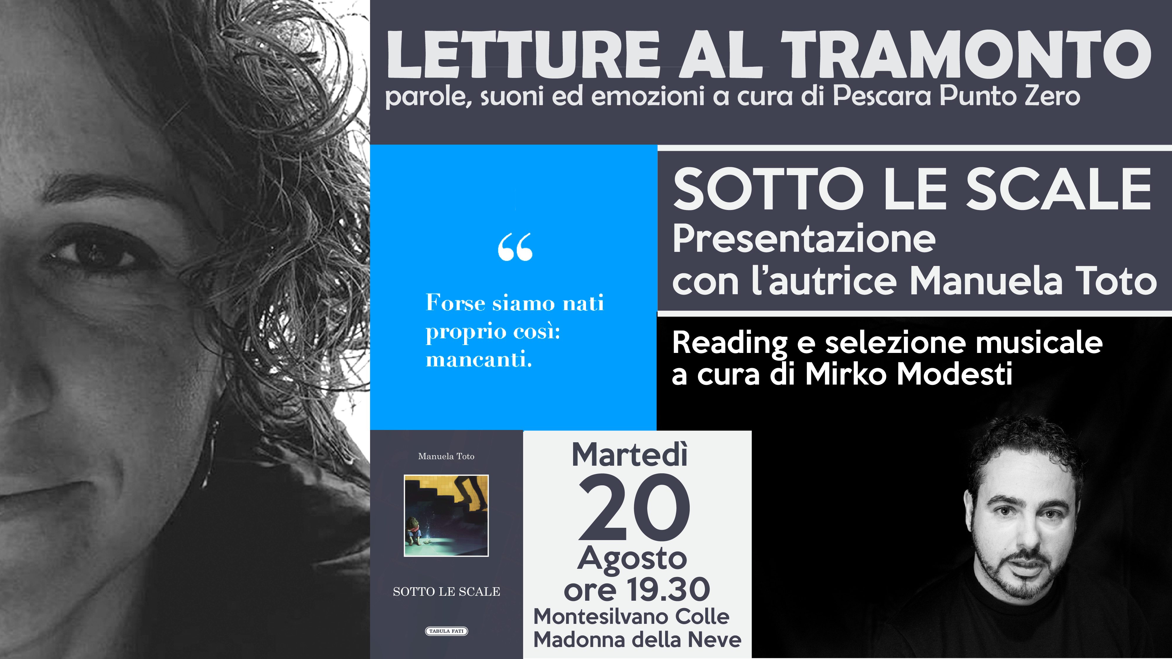 “Letture al Tramonto”, incontri dedicati alla presentazione di opere di scrittori contemporanei