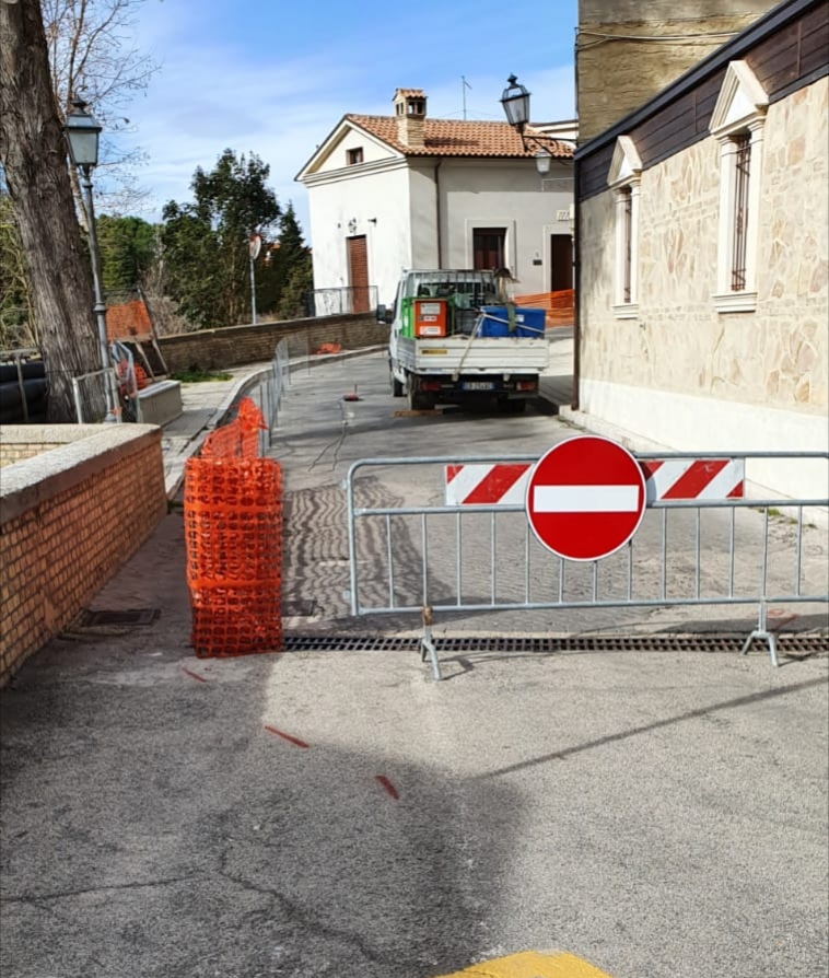 Iniziati a Fossacesia i lavori per la messa in sicurezza di via Bonavia